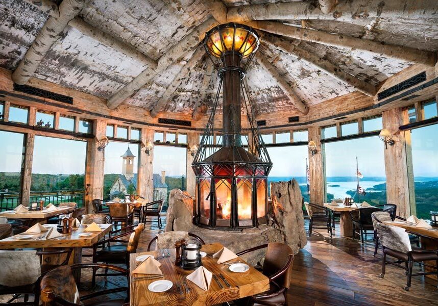 Osage Restaurant rotunda room at Top of the Rock at Big Cedar Osage Restaurant rotunda room at Top of the Rock at Big Cedar