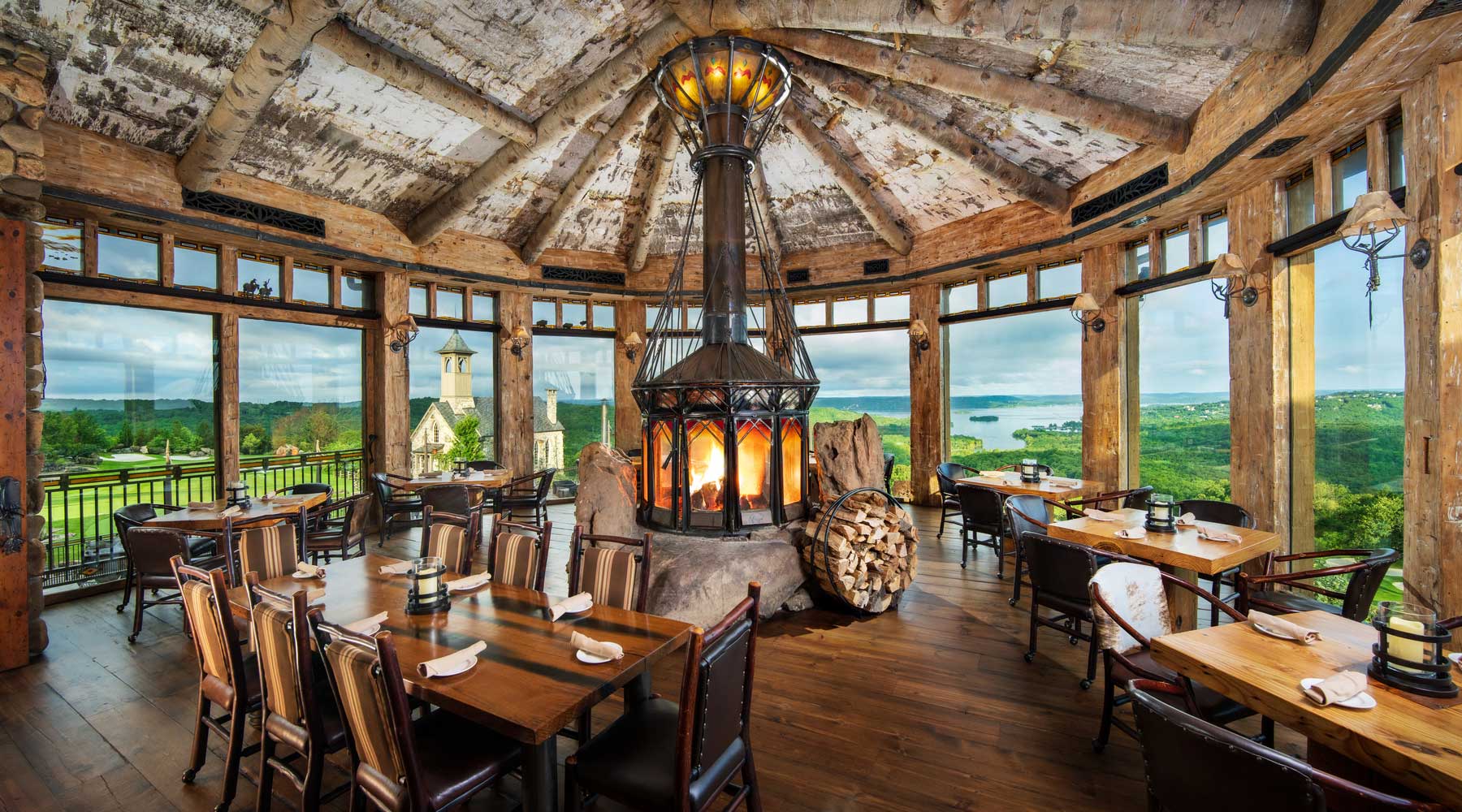Osage_Restaurant_Dining_Room Osage Restaurant rotunda room at Top of the Rock at Big Cedar